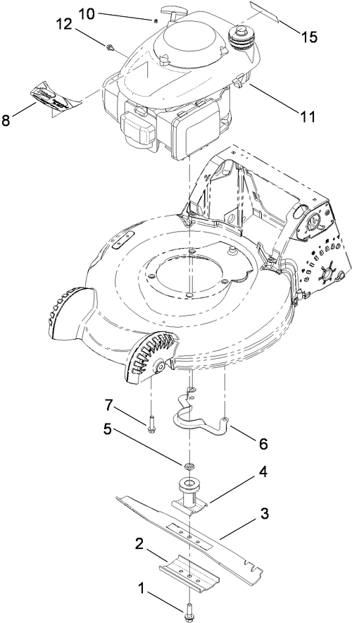 Engine and Blade Assembly