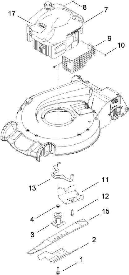 Engine and Blade Assembly