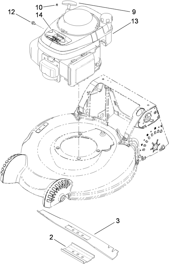 Engine and Blade Assembly