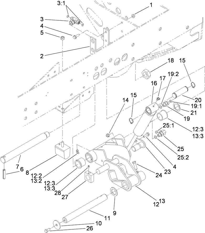 No. 2 and 3 Lift Arm Assembly