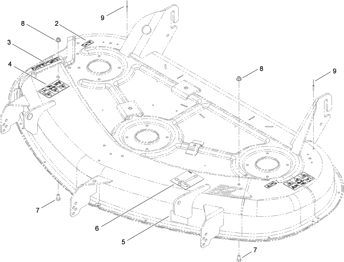 50 Inch Deck Decal Assembly No. 117-5373