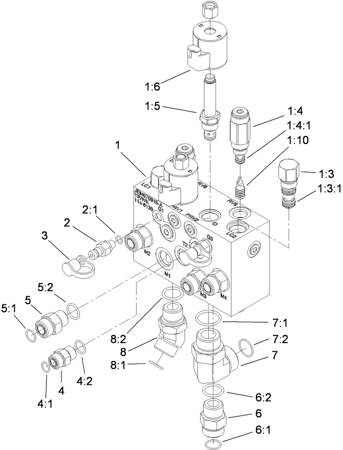 Mow Manifold Assembly No. 117-2392