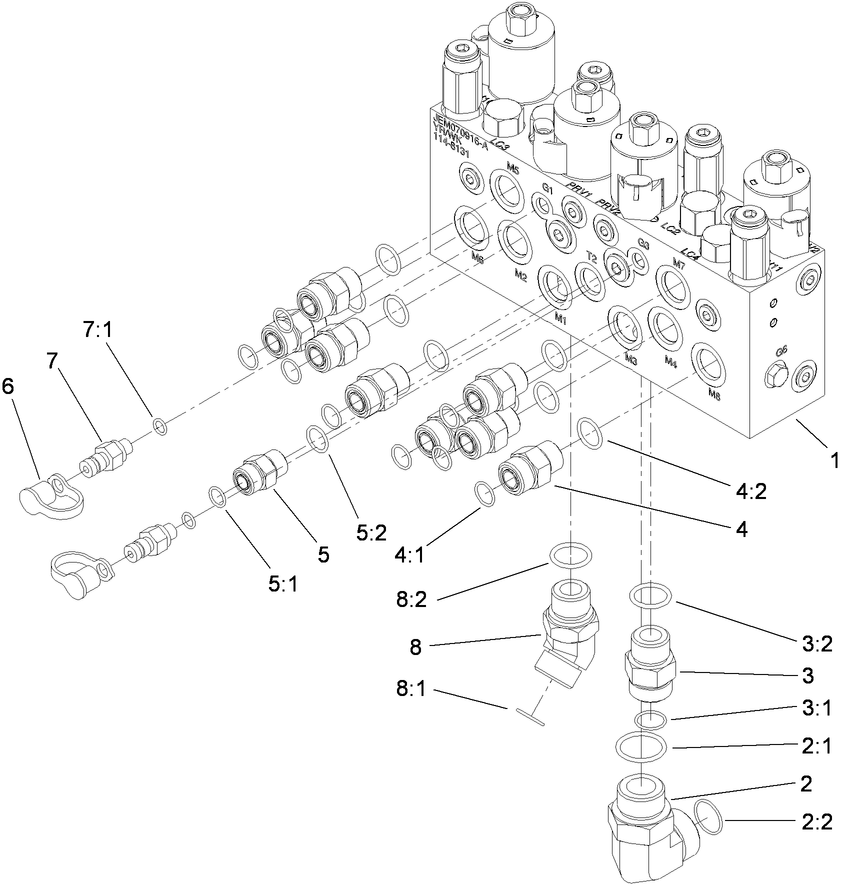 Mow Manifold Assembly No. 117-2393