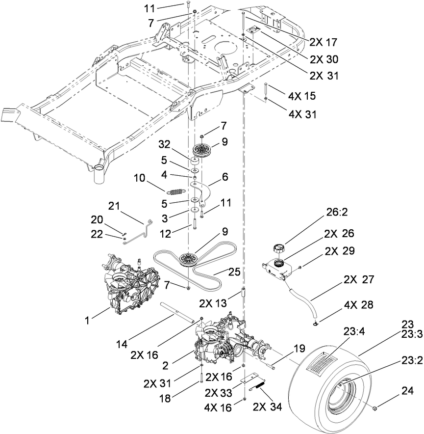 Parts – TITAN ZX6000 Zero-Turn-Radius Riding Mower | Toro
