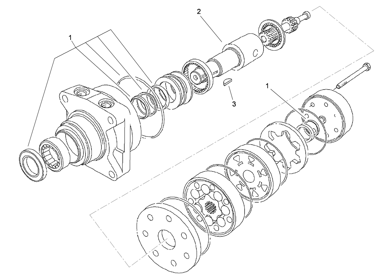 Hydraulic Motor Assembly No. 104-8470
