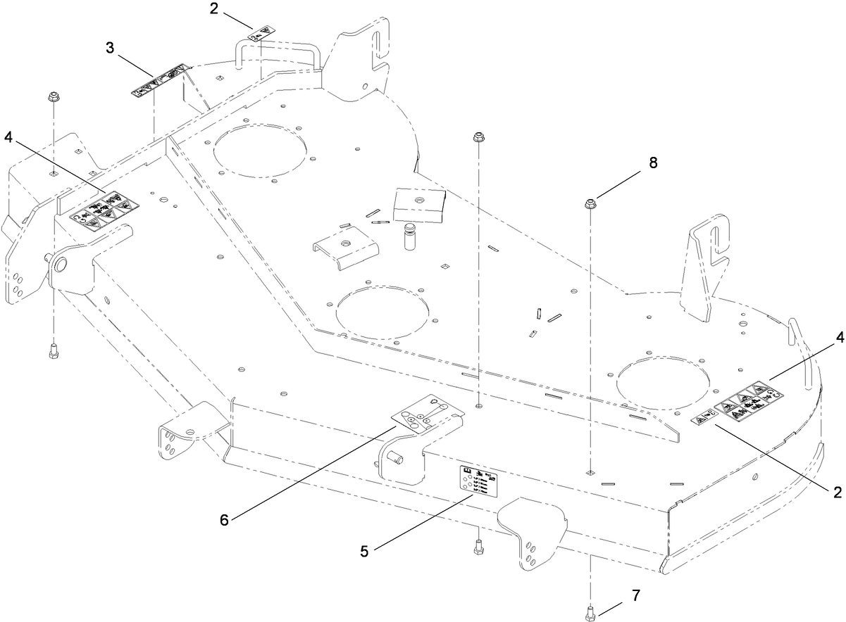Deck and Decal Assembly No. 117-5374