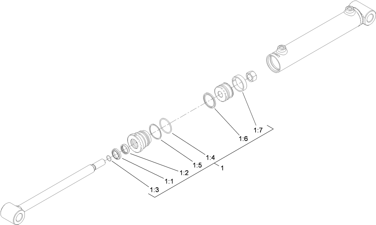 Hydraulic Cylinder Assembly No. 112-2602