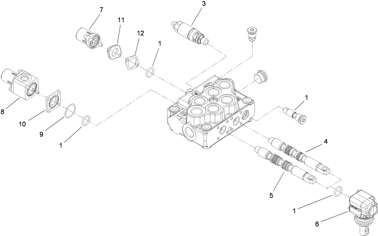 2-Spool Valve Assembly No. 115-4062