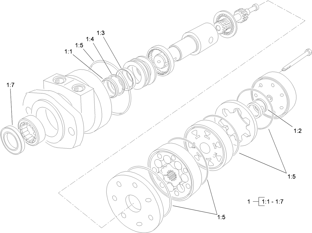 Hydraulic Motor Assembly No. 114-3053