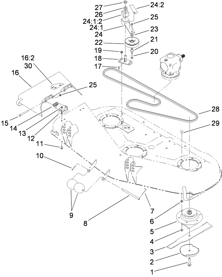 Deck and Spindle Assembly
