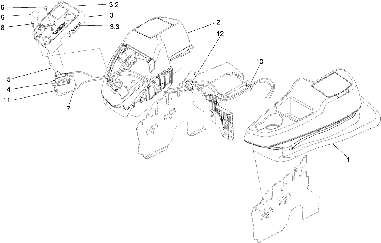 Fender, Console and Control Assembly