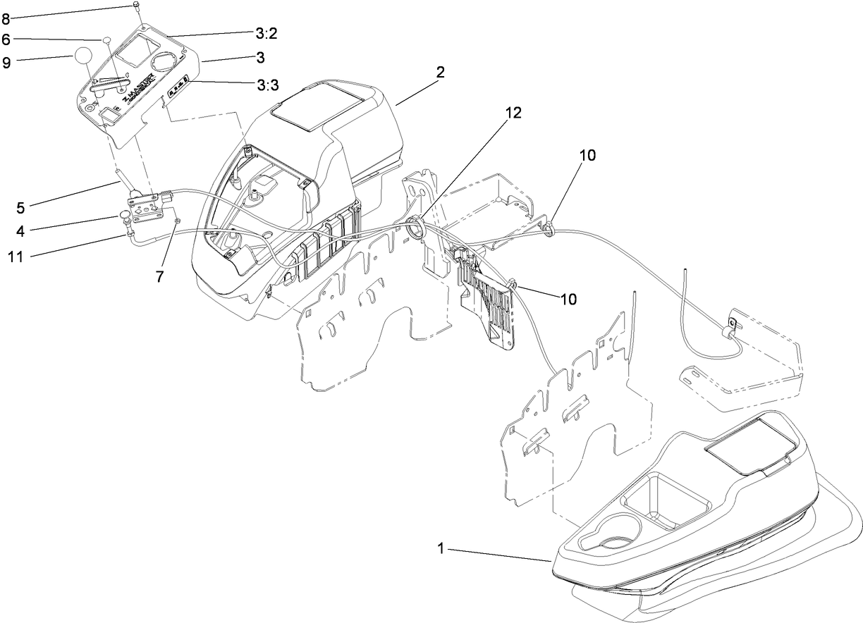 Fender, Console and Control Assembly