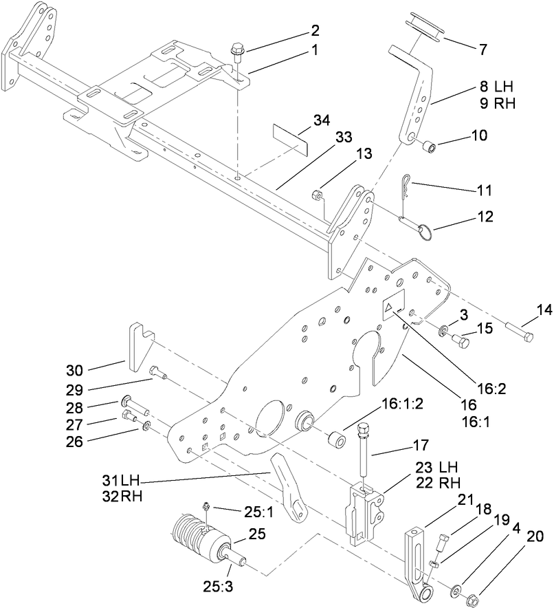 Engine Mount and Frame Assembly