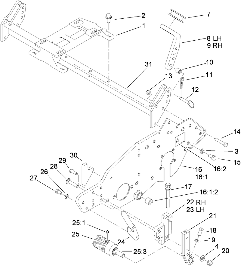 Engine Mount and Frame Assembly
