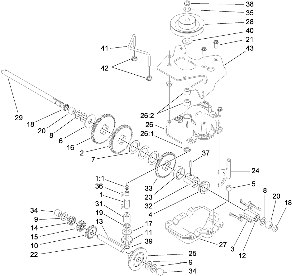 Gear Case Assembly No. 116-0786