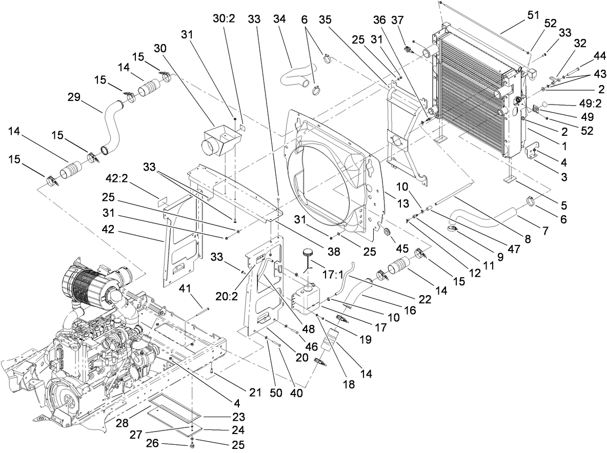 Radiator and Fan Shroud Assembly