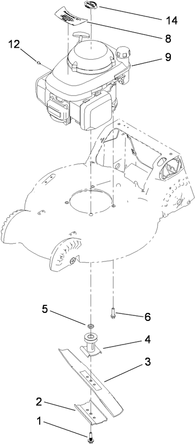 Engine and Blade Assembly