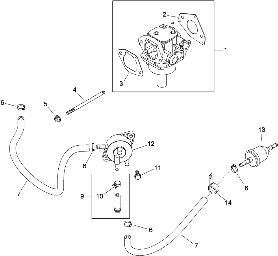 Fuel System Assembly Kohler SV730-0029