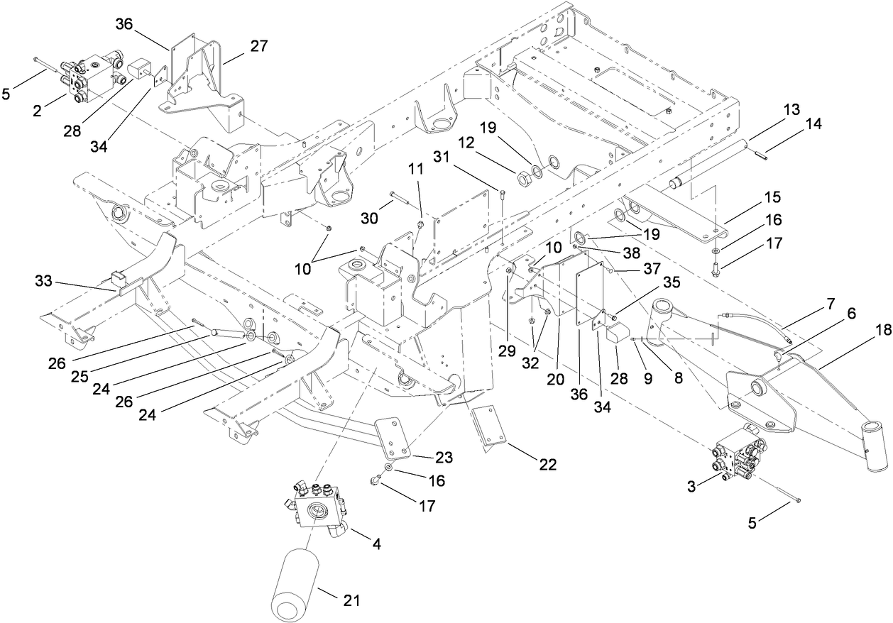 Frame and Rear Axle Assembly