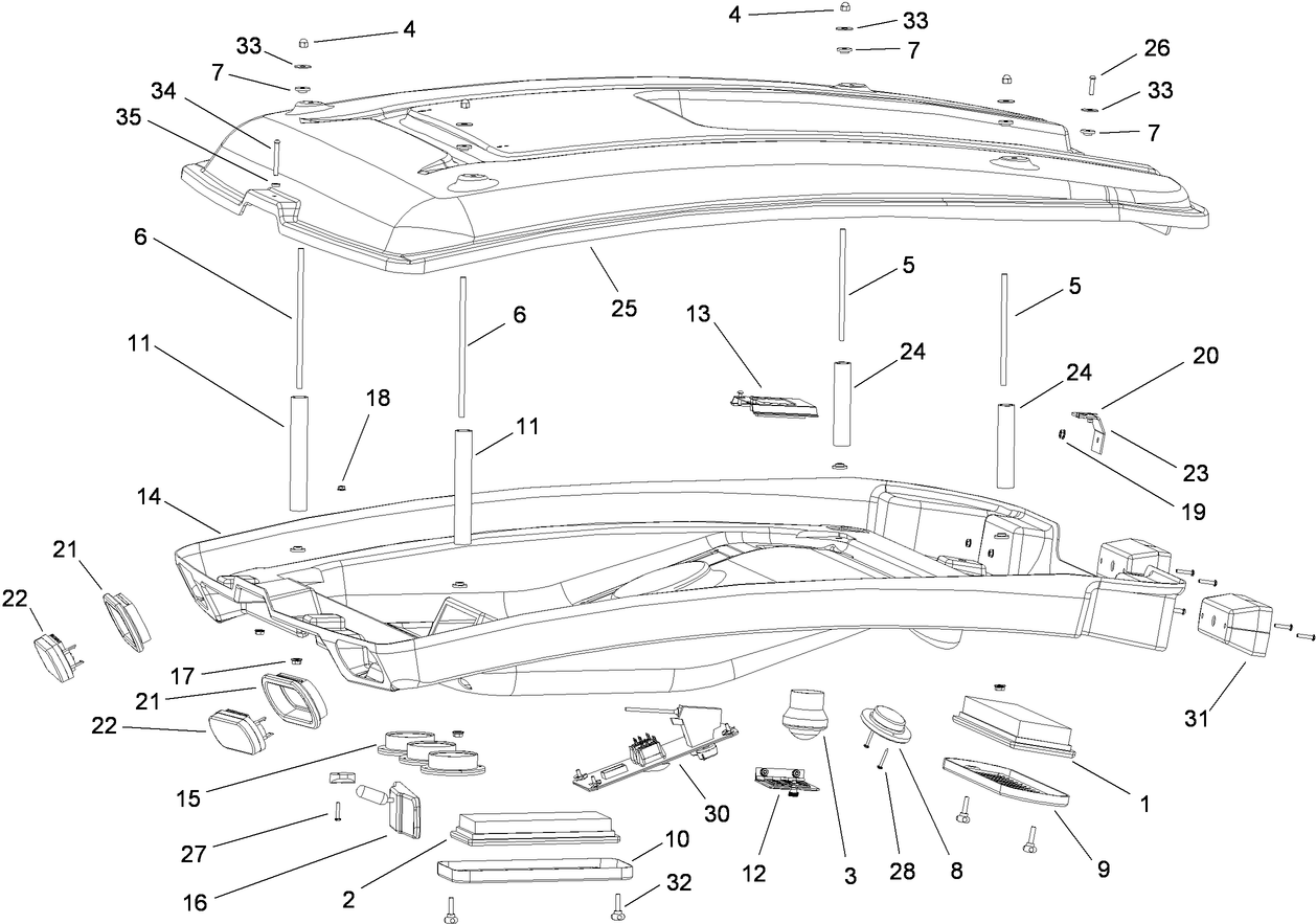 Headliner  Cab Assembly