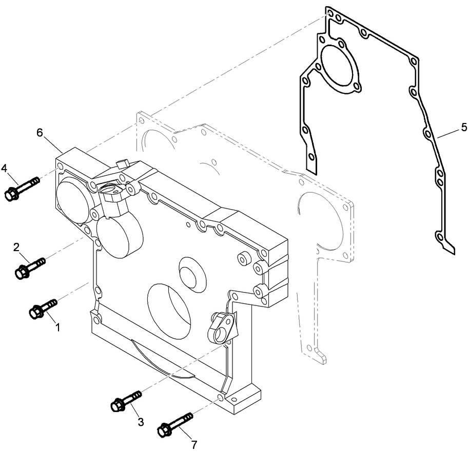 Engine Gear Case Front Cover Assembly