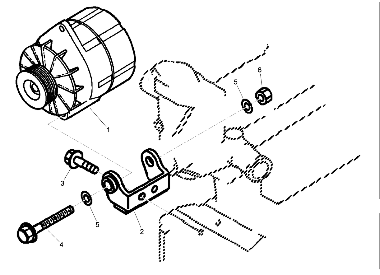 Engine Alternator Assembly