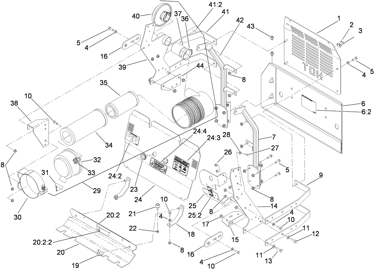 Front and Rear Engine Cover Assembly