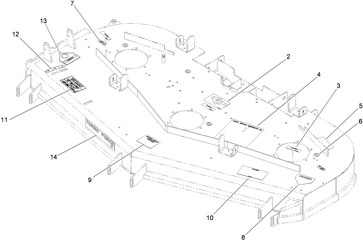 Deck Decal Assembly No. 117-3859