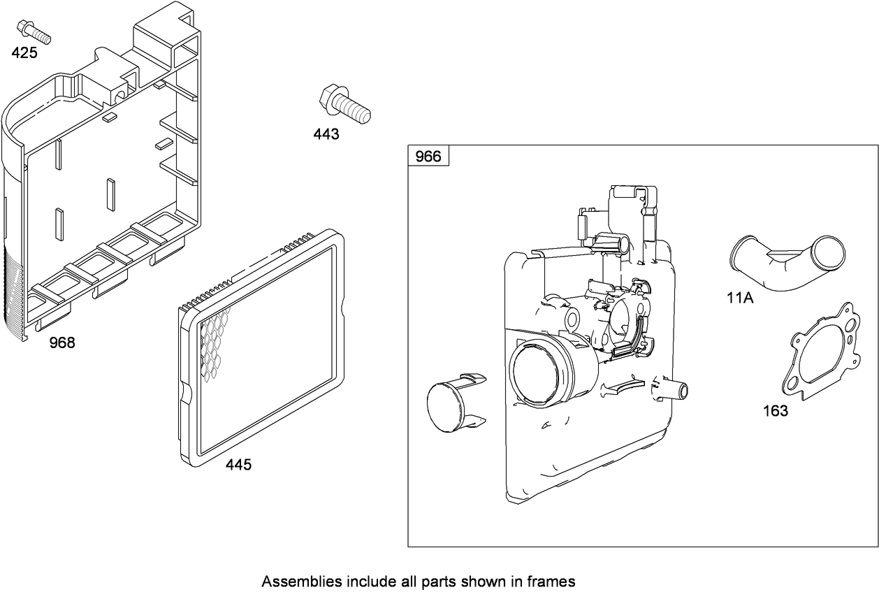 Air Cleaner Assembly  Briggs and Stratton 124T02-0206-B1