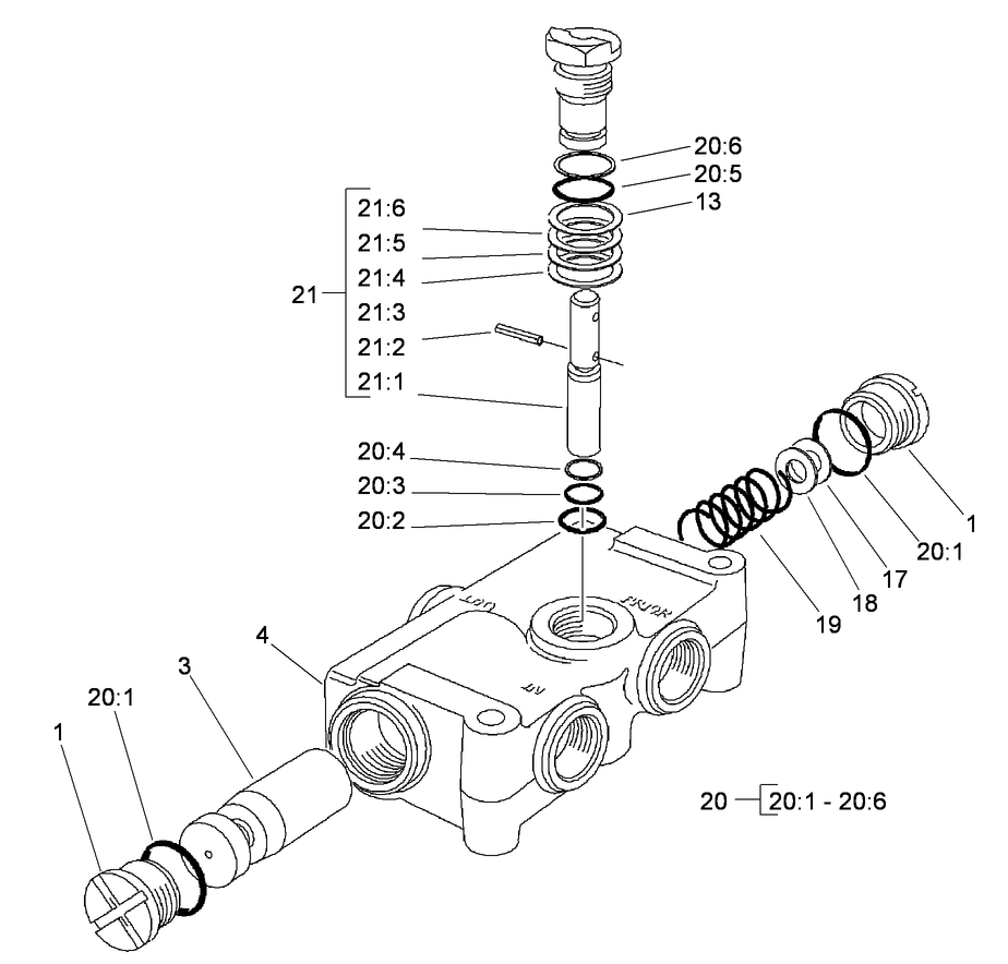 Priority Flow Control Valve Assembly No. 58-5490