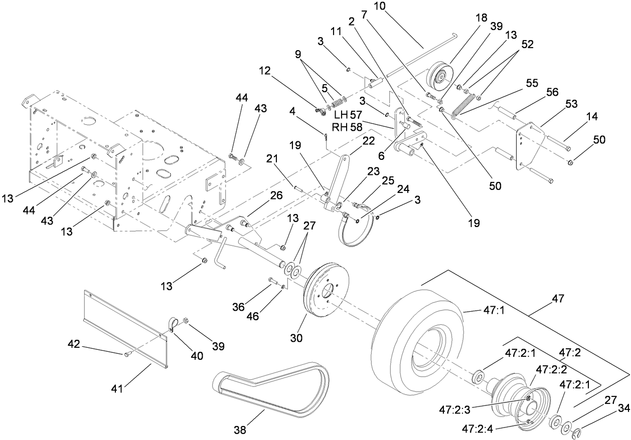 Drive Wheel and Brake Assembly