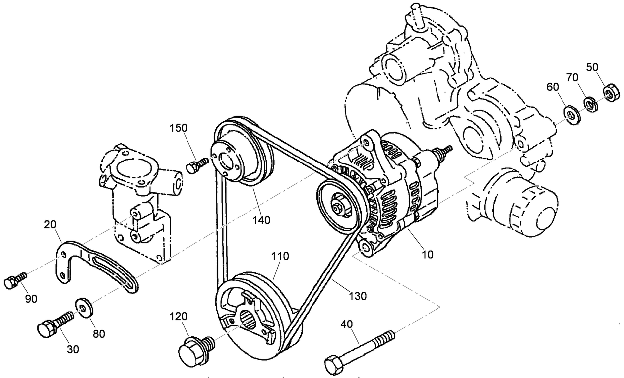 Alternator and Pulley Assembly