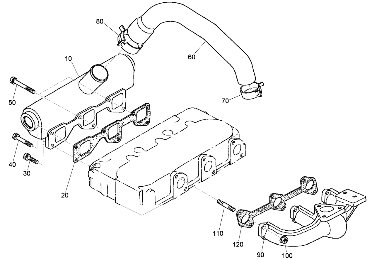 Inlet and Exhaust Manifold Assembly