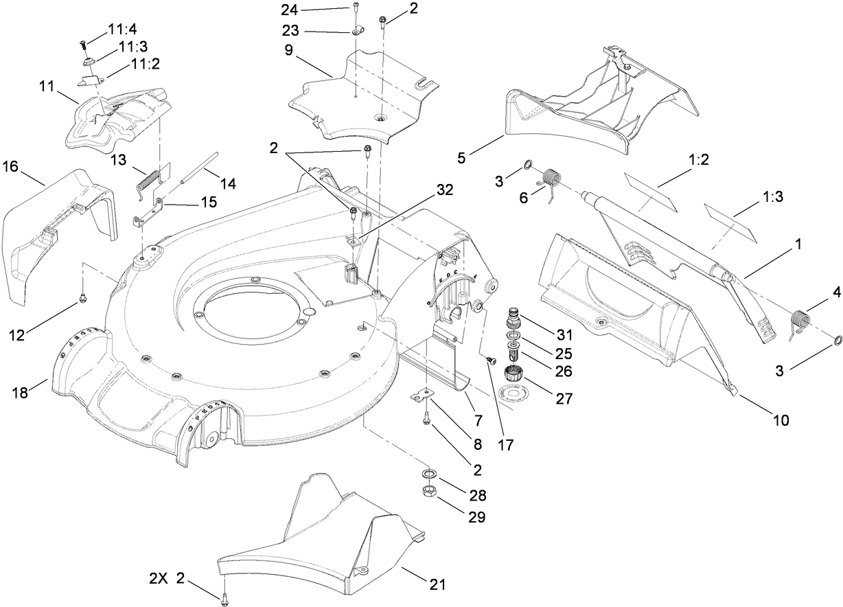 Deck Housing Assembly
