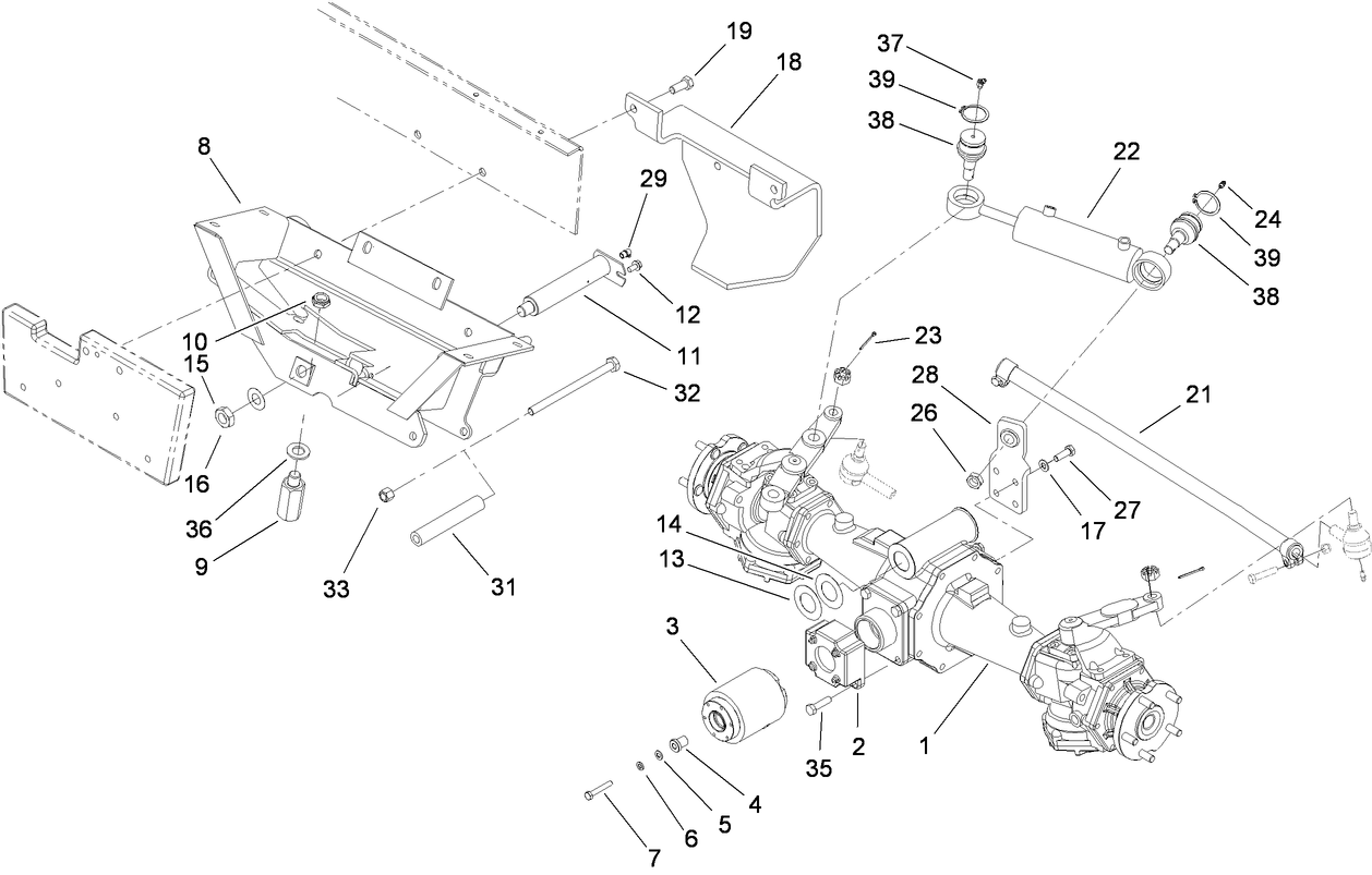 Rear Axle Installation Assembly