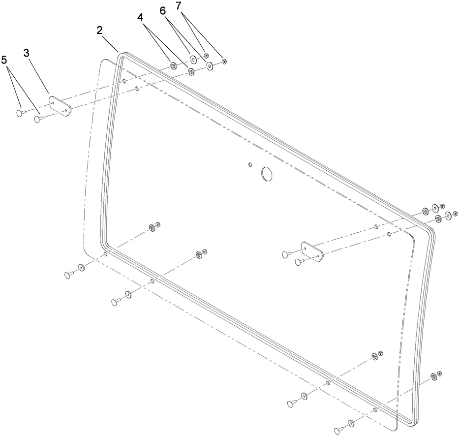 Windshield Assembly No. 117-5012