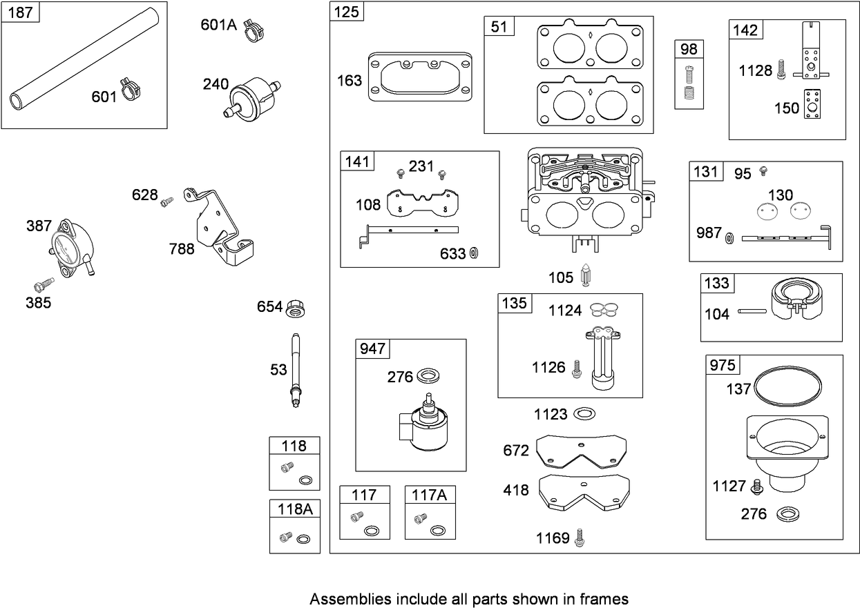 Carburetor and Fuel Pump Assembly  Briggs and Stratton 407777-0550-B1
