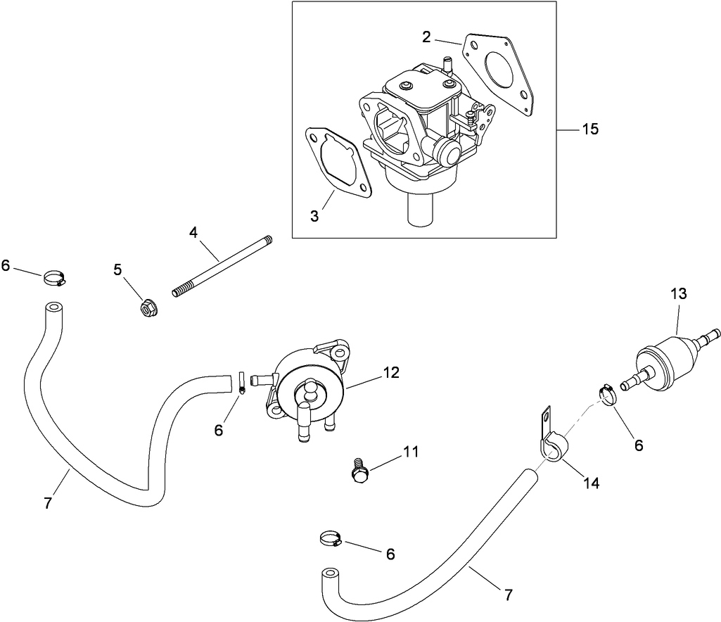 Fuel System Assembly  Kohler SV720-0040