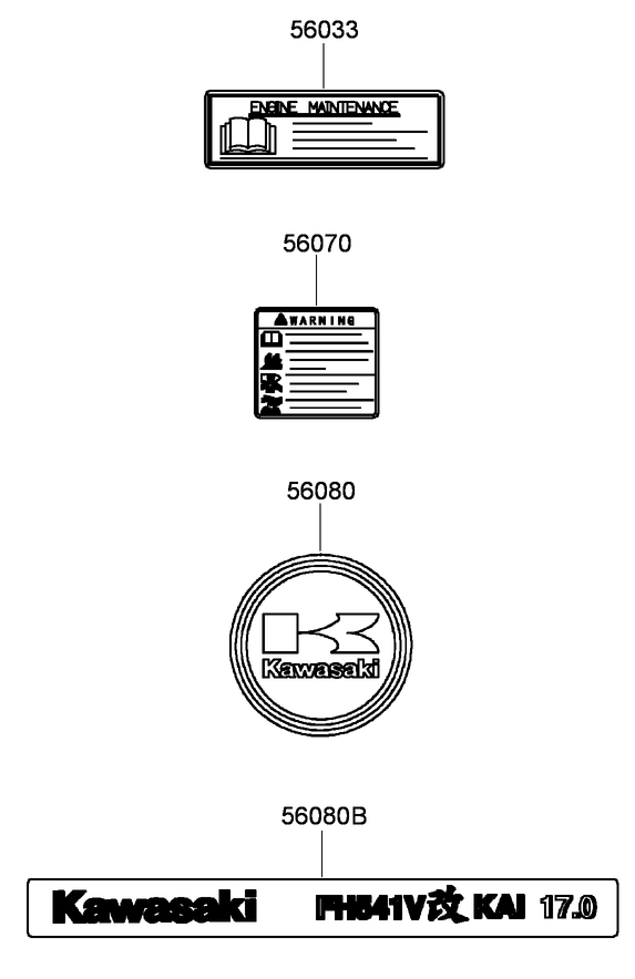 Label Assembly  Kawasaki FH541V-FS23