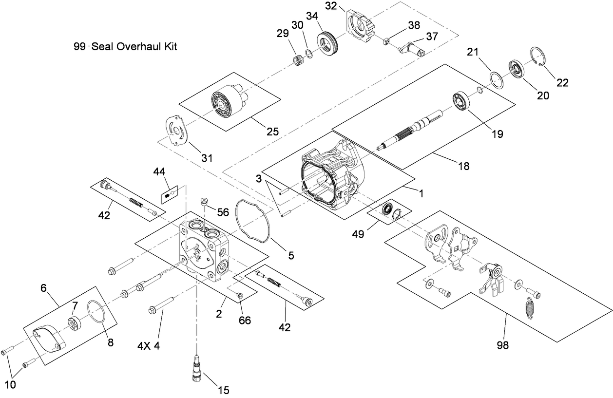 Hydraulic Pump Assembly No. 117-3597