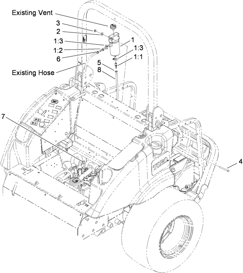 Overflow Tank Assembly No. 117-5570