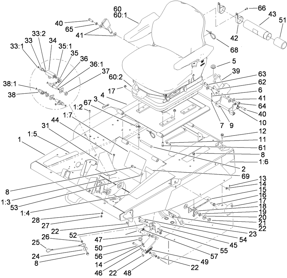 Platform and Seat Base Assembly