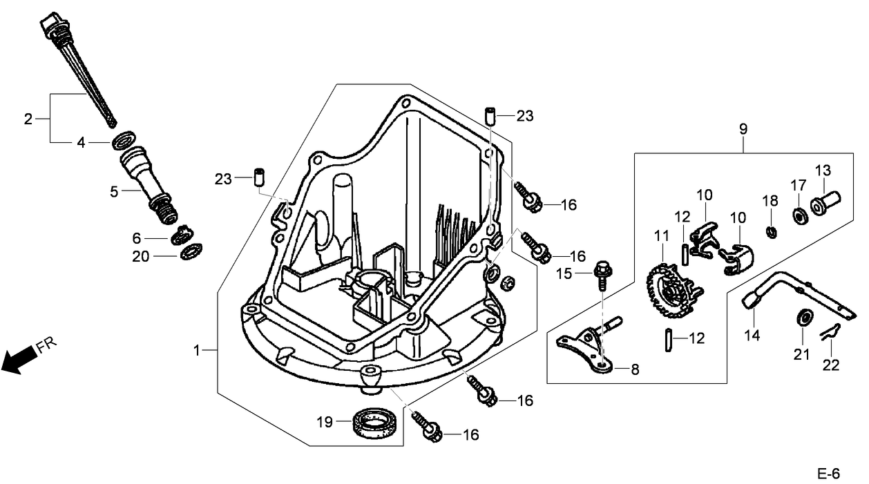 Oil Pan Assembly  Honda GCV160A NBL1