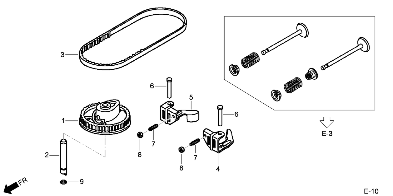 Camshaft Pulley Assembly  Honda GCV160L AS3A