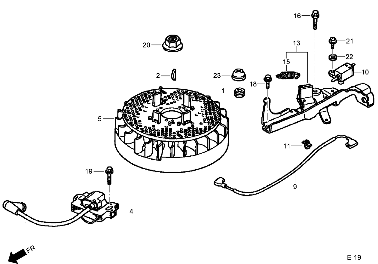 Flywheel Assembly  Honda GCV160L AS3A