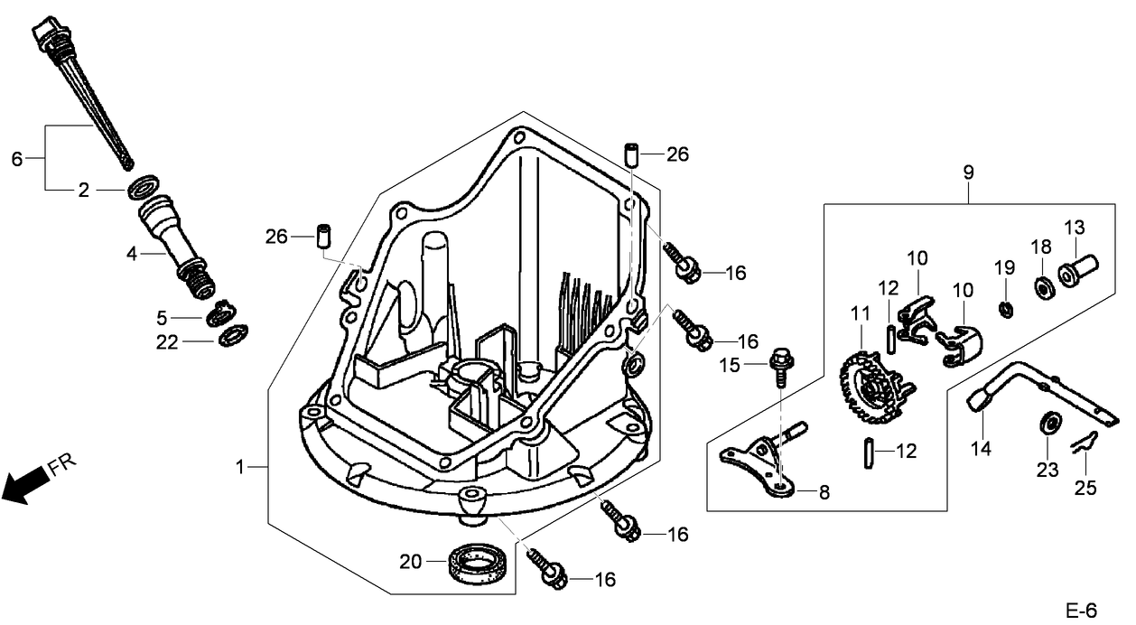 Oil Pan Assembly  Honda GCV160L AS3A
