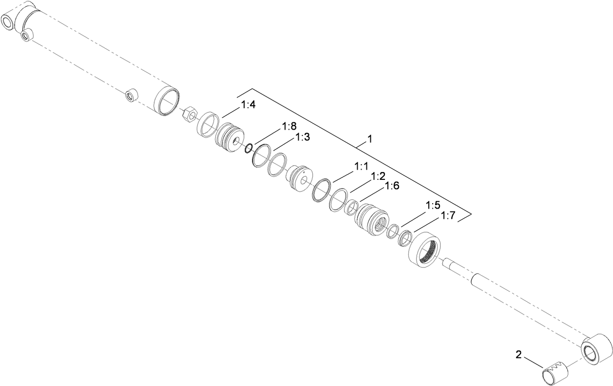 Hydraulic Cylinder Assembly No. 114-5685
