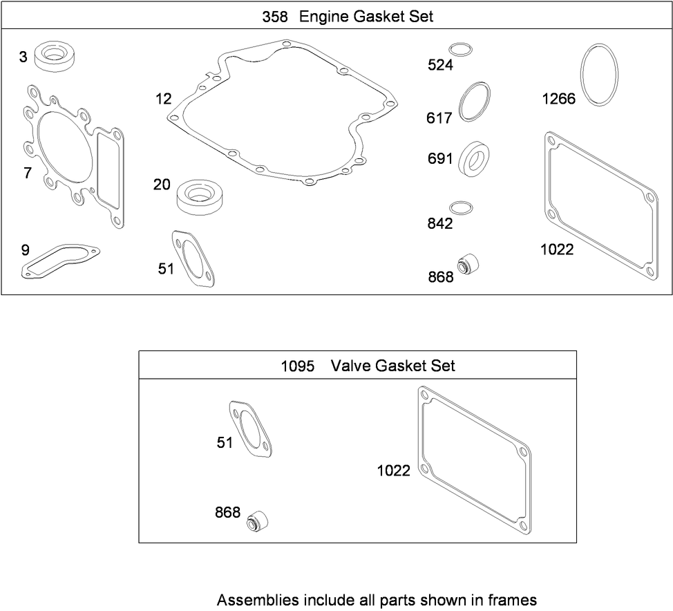 Gasket Set  Briggs and Stratton Model 31A607-0117-E1