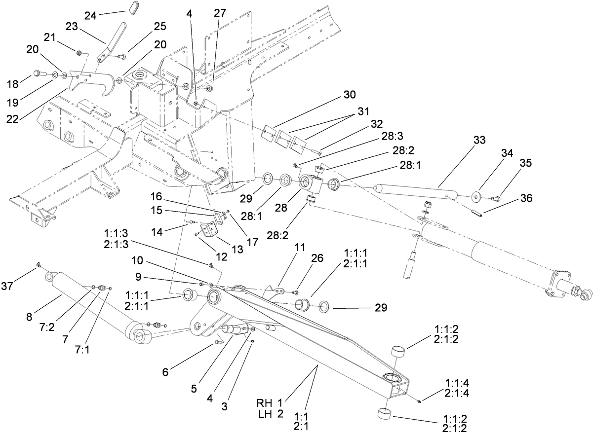 Wing Lift Arm Assembly
