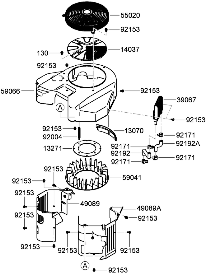 Cooling Equipment Assembly  Kawasaki FX921V-AS04